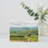 Morgens Weinberge im Chianti Postkarte (Stehend Vorderseite)