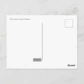 Morgens Wolken am Strand Postkarte (Rückseite)