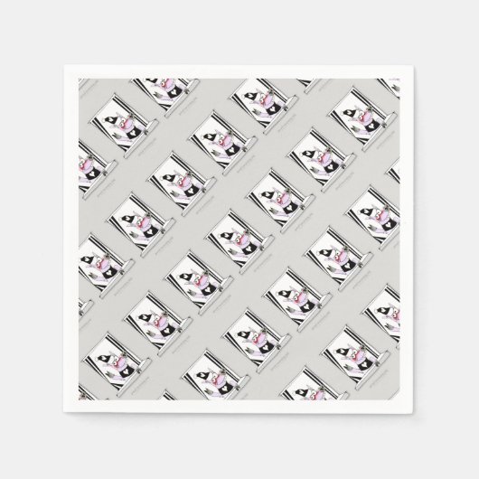 Morgenschwein Serviette (Vorderseite)