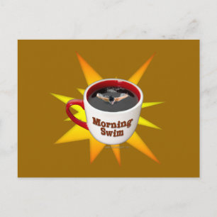 Morgenschwimmen... Postkarte