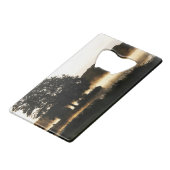 Morgensee-Scene bocnm Geldbeutel Flaschenöffner (Vorderseite Schrägansicht)