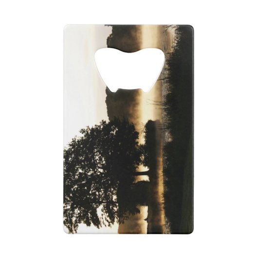 Morgensee-Scene bocnm Geldbeutel Flaschenöffner (Rückseite)