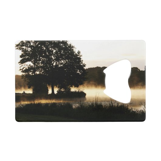 Morgensee-Scene bocnm Geldbeutel Flaschenöffner (Vorderseite (Horizontal))