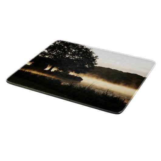 Morgensee Scene cbcna Schneidebrett (Ecke)