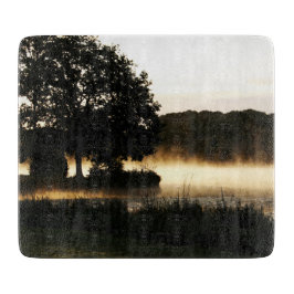 Morgensee-Scene cbcnm Schneidebrett