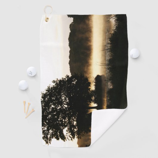 Morgensee-Scene-Gtcnm Golfhandtuch (Insitu)