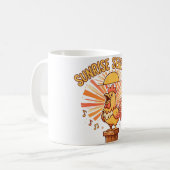 Morgenserenade Lustiger Hühnerbecher Kaffeetasse (Vorderseite Links)