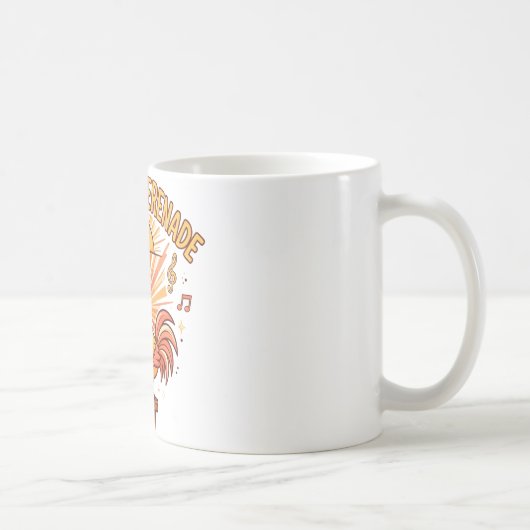 Morgenserenade Lustiger Hühnerbecher Kaffeetasse (Rechts)