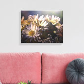 Morgensonne Blume Wrapped Canvas Leinwanddruck (Insitu (Wohnzimmer))