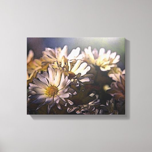 Morgensonne Blume Wrapped Canvas Leinwanddruck (Vorderseite)