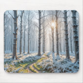 Morgensonne im Frostwald Mousepad (Vorne)