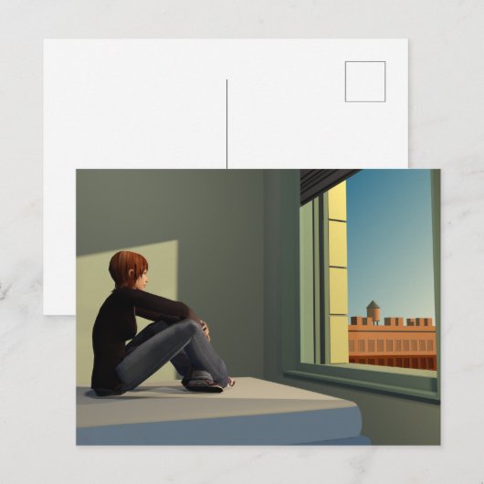 Morgensonne Postkarte (Vorne/Hinten)