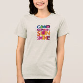 Morgensonne Premium Bella Leinwand Tri-Blend Shirt (Vorderseite)