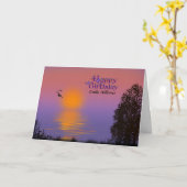 Morgensonnenaufgang Geburtstag mit Namen Karte (Gelbe Blume)