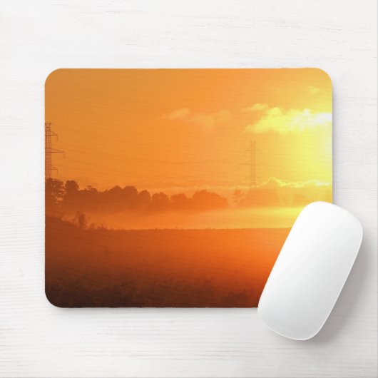 Morgensonnenaufgang mit Nebel Mousepad (Mit Mouse)