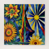 Morgensonnenblumen Puzzle (Horizontal)