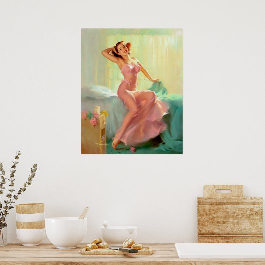 Morgensonniges Button nach oben Poster (Küche)