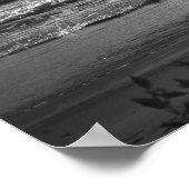 Morgenspaziergang am Strand Kunstdrucke Poster (Ecke)