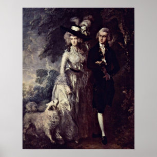 Morgenspaziergang durch Thomas Gainsborough Poster
