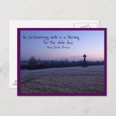 Morgenspaziergang (Tullamore Celtic Cross) Postkarte (Vorne/Hinten)