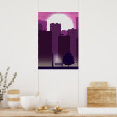 Morgenstadtplakat Poster (Küche)