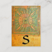 MORGENSTAR 2 , MONOGRAMM VISITENKARTE (Rückseite)