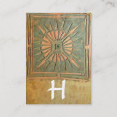 MORGENSTAR 2 , MONOGRAMM VISITENKARTE (Rückseite)