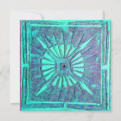 MORGENSTAR , leuchtend blau aquamarin, weiß Ankündigung (Vorderseite)