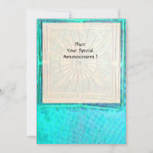 MORGENSTAR , leuchtend blau aquamarin, weiß Ankündigung (Rückseite)