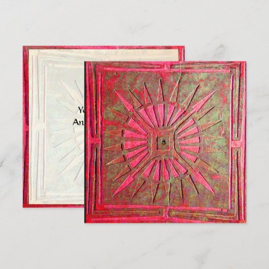 MORGENSTAR , leuchtend rot Ankündigung (Vorne/Hinten)