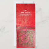 MORGENSTAR , leuchtend rot Einladung (Rückseite)