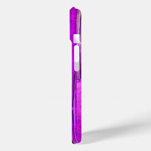 MORGENSTAR , Lila, schwarz, Monogramm Case-Mate iPhone Hülle (Rückseite / Links)