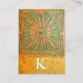 MORGENSTAR , MONOGRAMM VISITENKARTE (Rückseite)