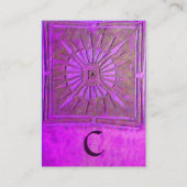 MORGENSTAR , MONOGRAMM VISITENKARTE (Rückseite)