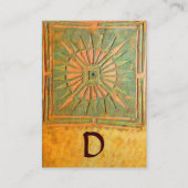 MORGENSTAR , MONOGRAMM VISITENKARTE (Rückseite)