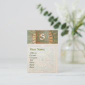 MORGENSTAR , MONOGRAMM VISITENKARTE (Stehend Vorderseite)