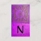 MORGENSTAR , MONOGRAMM VISITENKARTE (Rückseite)