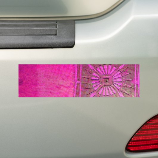 MORGENSTAR Rosa, Fuchsienschwarz, Monogramm Autoaufkleber (Auf Auto)