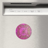 MORGENSTAR Rosa, Fuchsienschwarz, Monogramm Magnet (In Situ (Geschirrspüler))