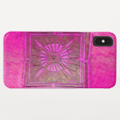 MORGENSTAR , rosa, schwarz, Fuchsia Monogramm Case-Mate iPhone Hülle (Rückseite (Horizontal))