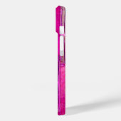 MORGENSTAR , rosa, schwarz, Fuchsia Monogramm Case-Mate iPhone Hülle (Rückseite / Links)