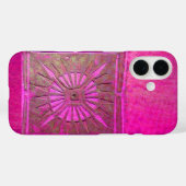 MORGENSTAR , rosa, schwarz, Fuchsia Monogramm Case-Mate iPhone Hülle (Rückseite (Horizontal))