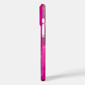 MORGENSTAR , rosa, schwarz, Fuchsia Monogramm Case-Mate iPhone Hülle (Rückseite / Links)