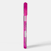 MORGENSTAR , rosa, schwarz, Fuchsia Monogramm Case-Mate iPhone Hülle (Rückseite / Rechts)