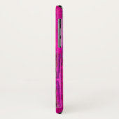 MORGENSTAR , rosa, schwarz, Fuchsia Monogramm Case-Mate iPhone Hülle (Hinten/Links)