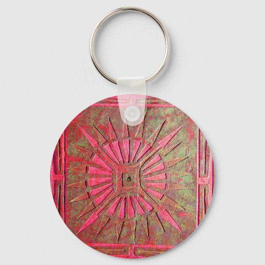 MORGENSTAR , rot , braun Schlüsselanhänger (Vorderseite)