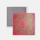 MORGENSTAR, rot grün Magnet (Vorderseite/Rückseite)