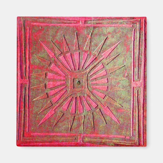 MORGENSTAR, rot grün Magnet (Vorne)