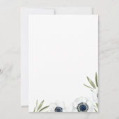 Morgenstein| Blumenhochzeit Einladung (Rückseite)