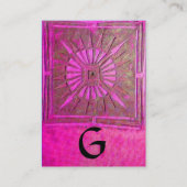 MORGENSTERN 2, MONOGRAMM VISITENKARTE (Rückseite)
